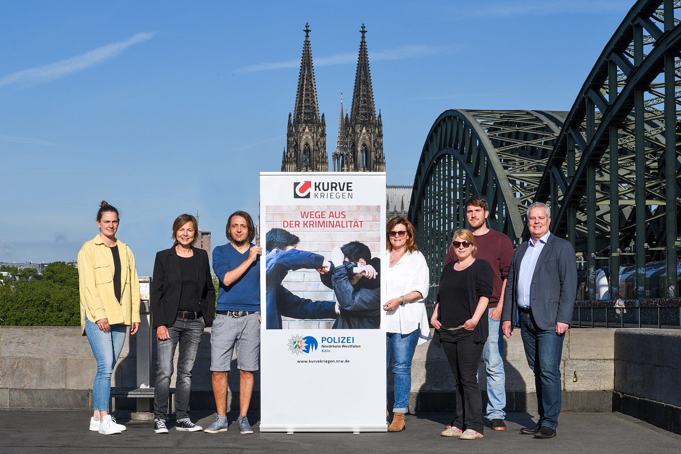 Das „Kurve kriegen“-Team in Köln
